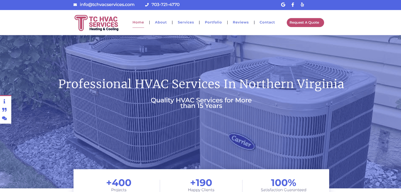 TC HVAC Services | Wing my Web LLC